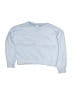90 Degree by Reflex Solid Blue Pullover Sweater Size 7 - photo 1