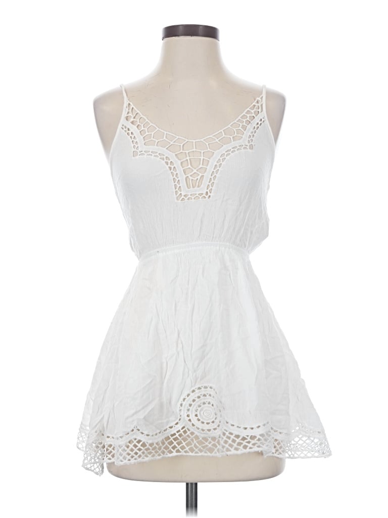 Millau Sleeveless Top White Halter Neckline Tops