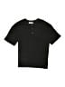 Zara Black Short Sleeve Henley Size 13 - 14 - photo 1