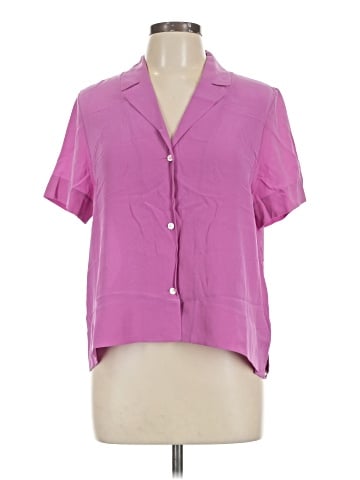 Everlane Short Sleeve Silk Top (view 1)