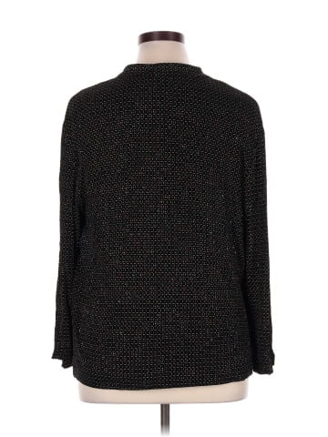 Papell Boutique Evening Long Sleeve Button-Down Shirt (view 2)