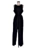 INC International Concepts Solid Black Jumpsuit Size 12 - photo 1