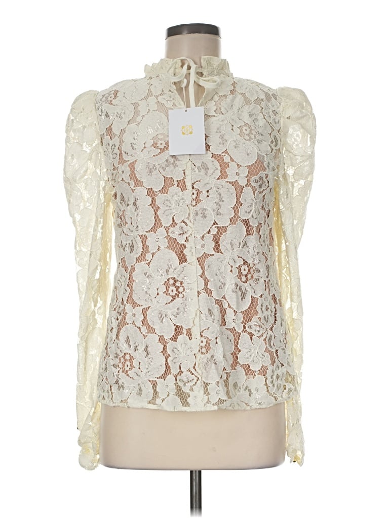 Pre-owned Wayf Sleeveless Blouse In Ivory