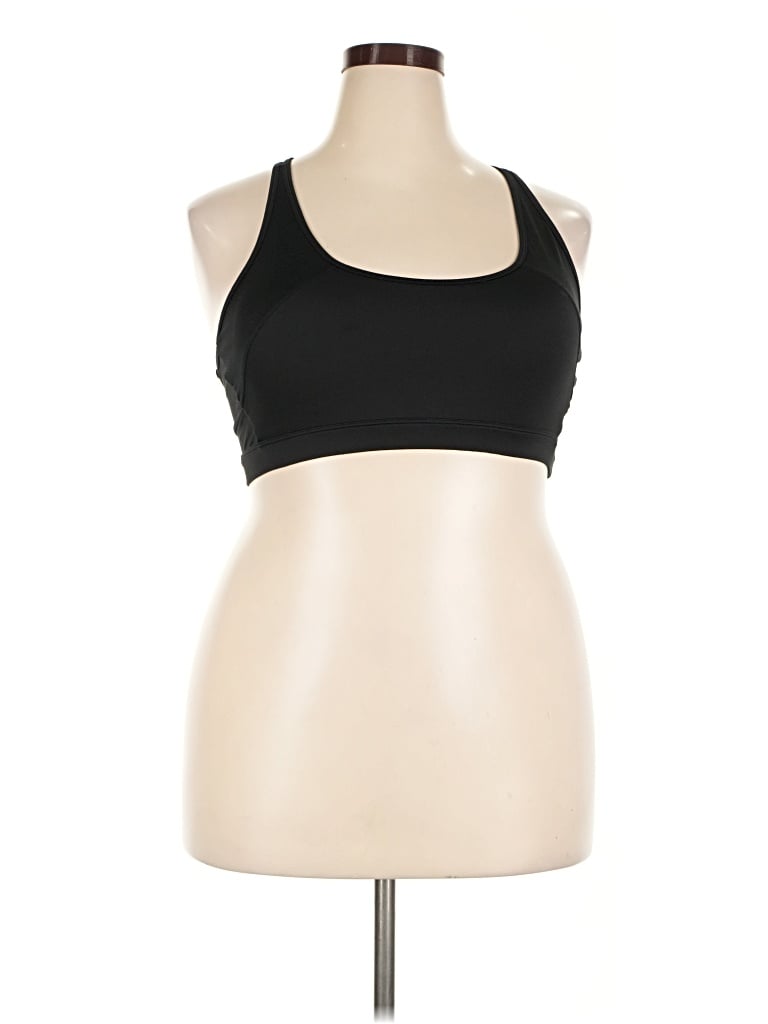 Pre-owned Zyia Active Tank Top Black Halter Neckline Tops