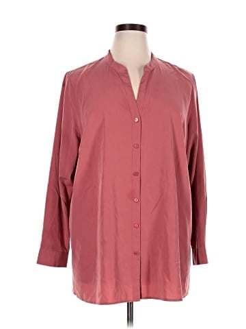 Eileen Fisher 3/4 Sleeve Button-Down Shirt (view 1)