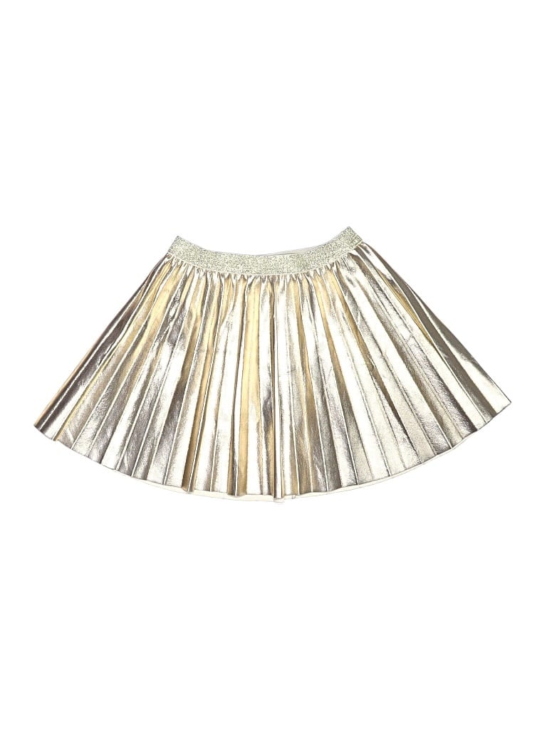 Pre-owned Crewcuts Kids' Skirt In Gold