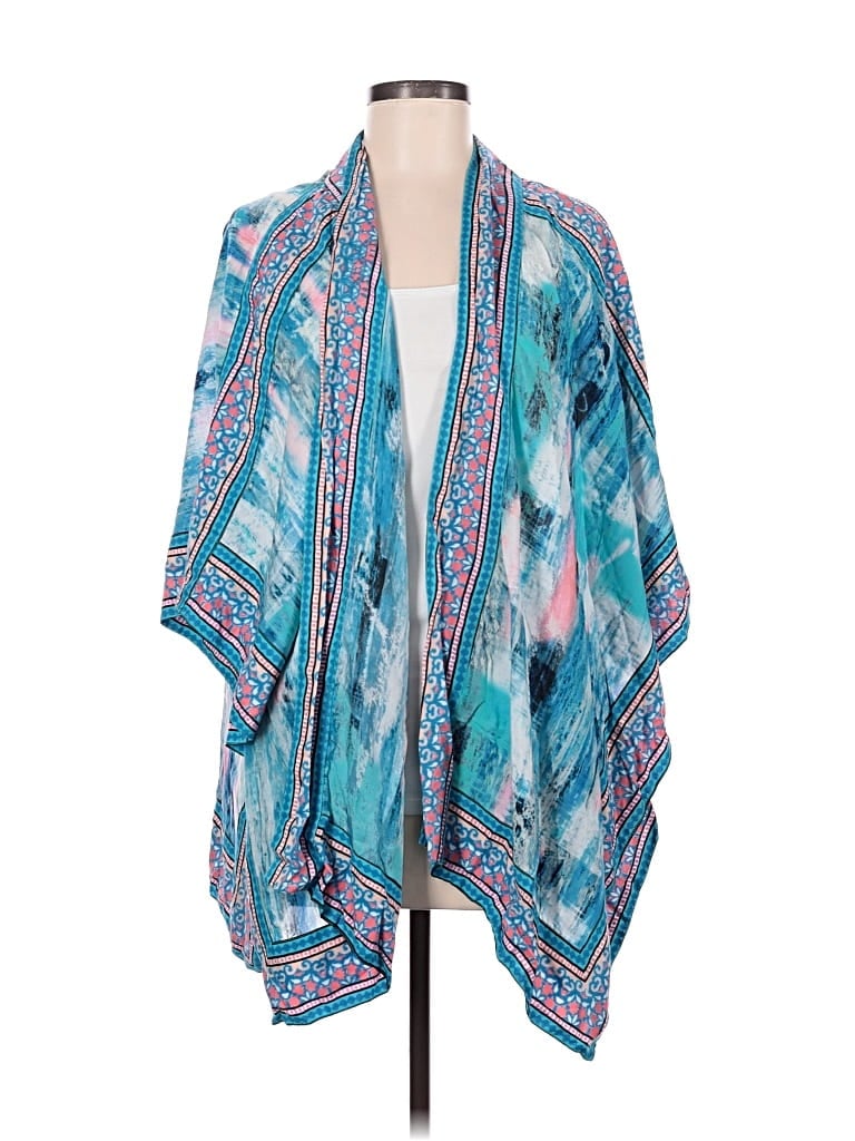 Pre-owned Tolani Kimono In Teal