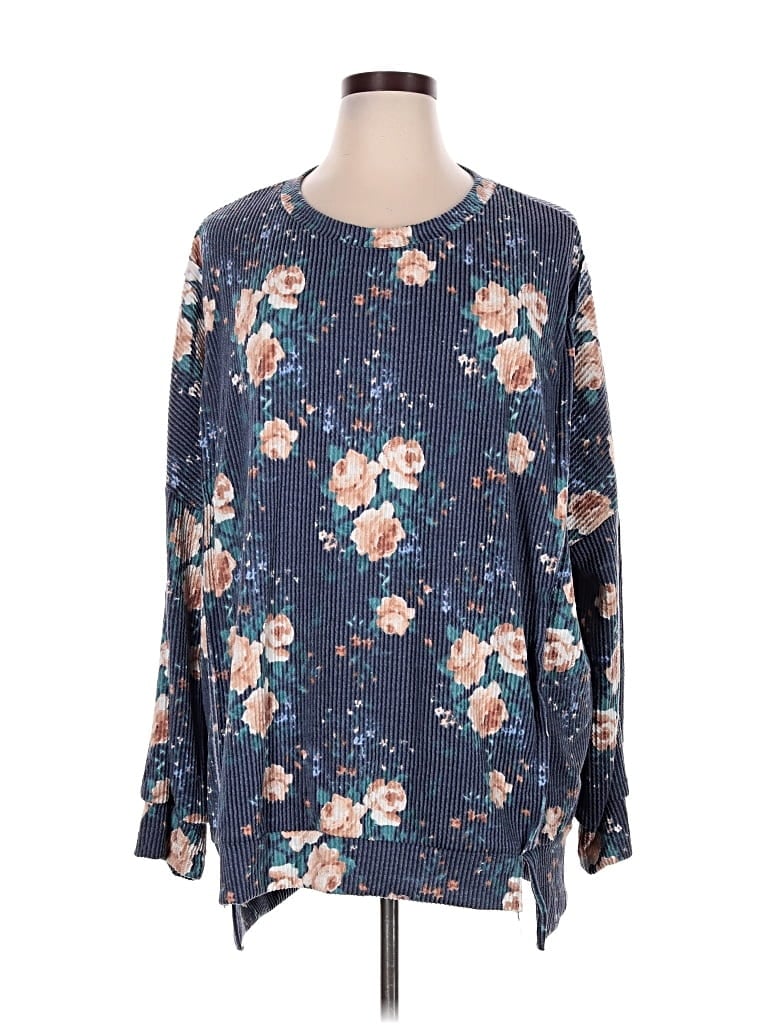 Pre-owned Cherish Long Sleeve T-shirt In Blue