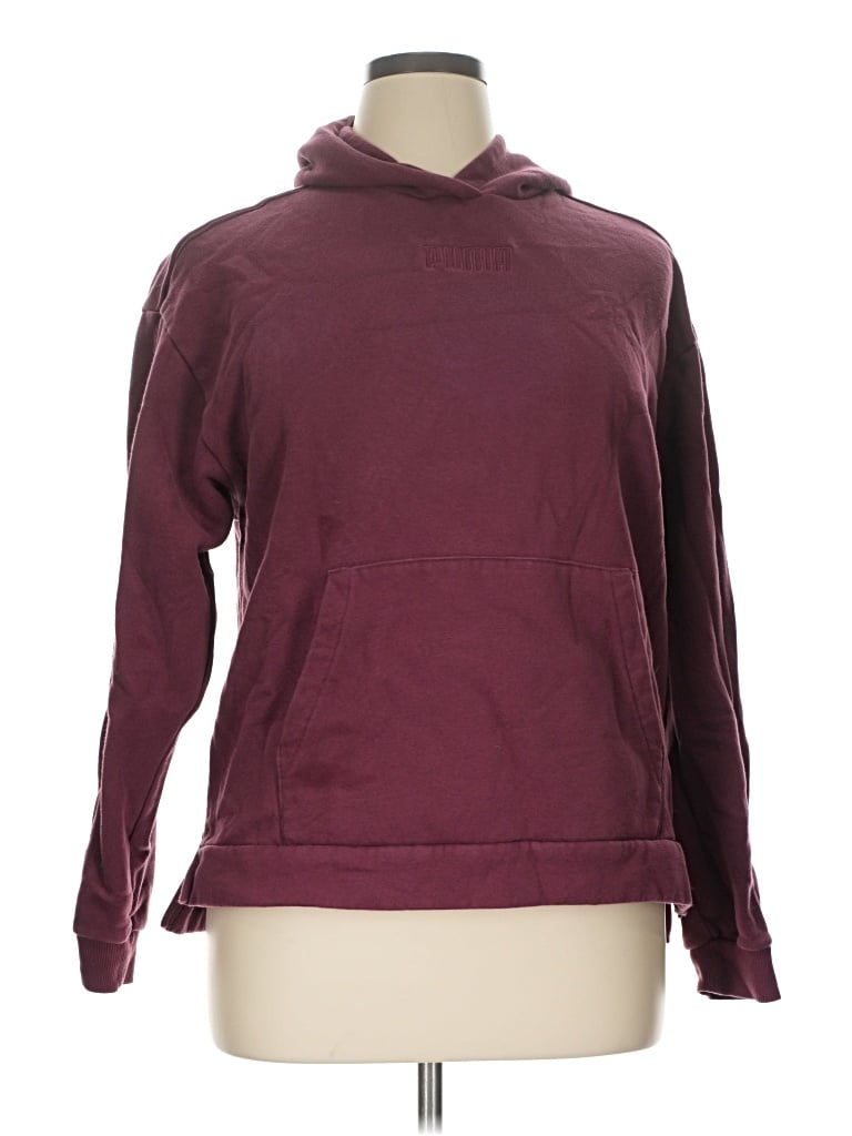 Pre-owned Puma Sweatshirt In Burgundy