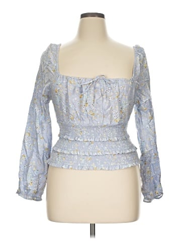 Planet Gold 3/4 Sleeve Blouse (view 1)