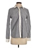 FRAME 100% Cotton Chevron-herringbone Gray Long Sleeve Button-Down Shirt Size S - photo 1