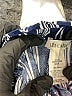 ShoSho 100% Rayon Stripes Blue Shorts Size M - photo 3