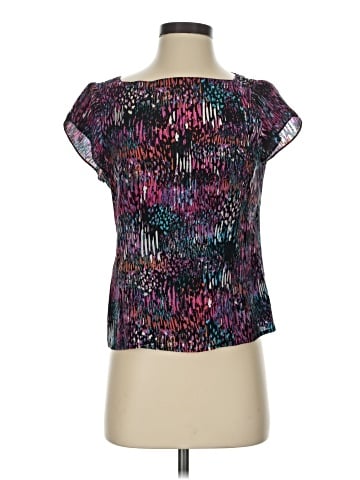 Nanette Lepore Short Sleeve Silk Top (view 1)