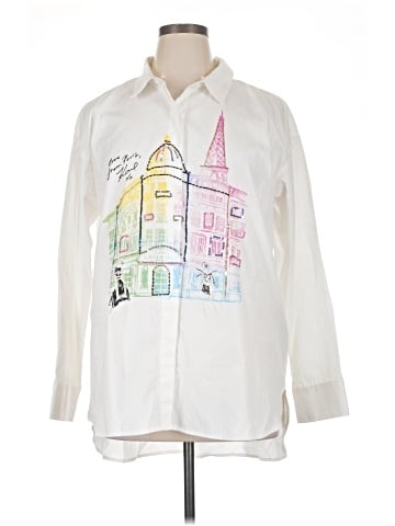 Karl Lagerfeld Paris Long Sleeve Blouse (view 1)