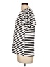 Green Envelope Stripes Ivory Short Sleeve Top Size L - photo 5