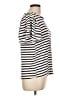 Green Envelope Stripes Ivory Short Sleeve Top Size L - photo 4