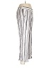 Croft & Barrow 100% Rayon Stripes Silver Casual Pants Size L - photo 4