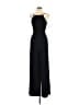 Black Halo Solid Black Jumpsuit Size 10 - photo 1