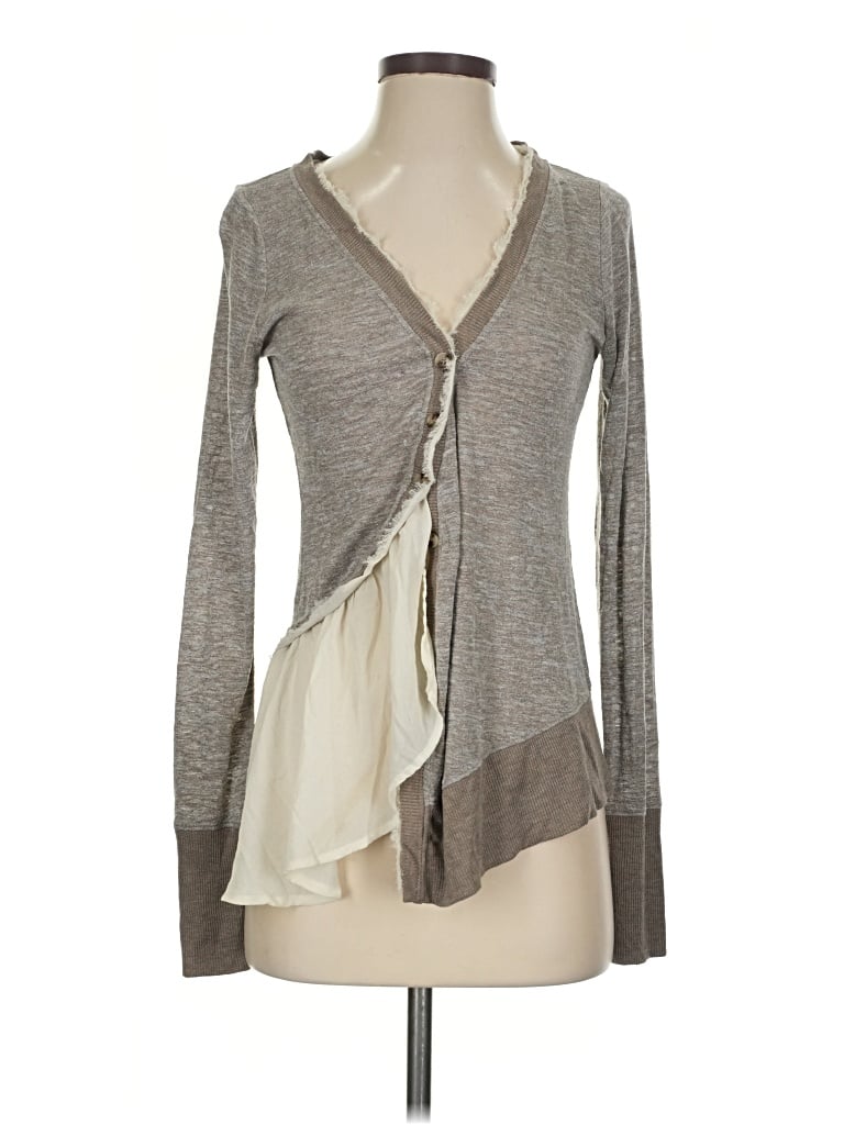 Pre-owned Meadow Rue Cardigan Sweater In Gray