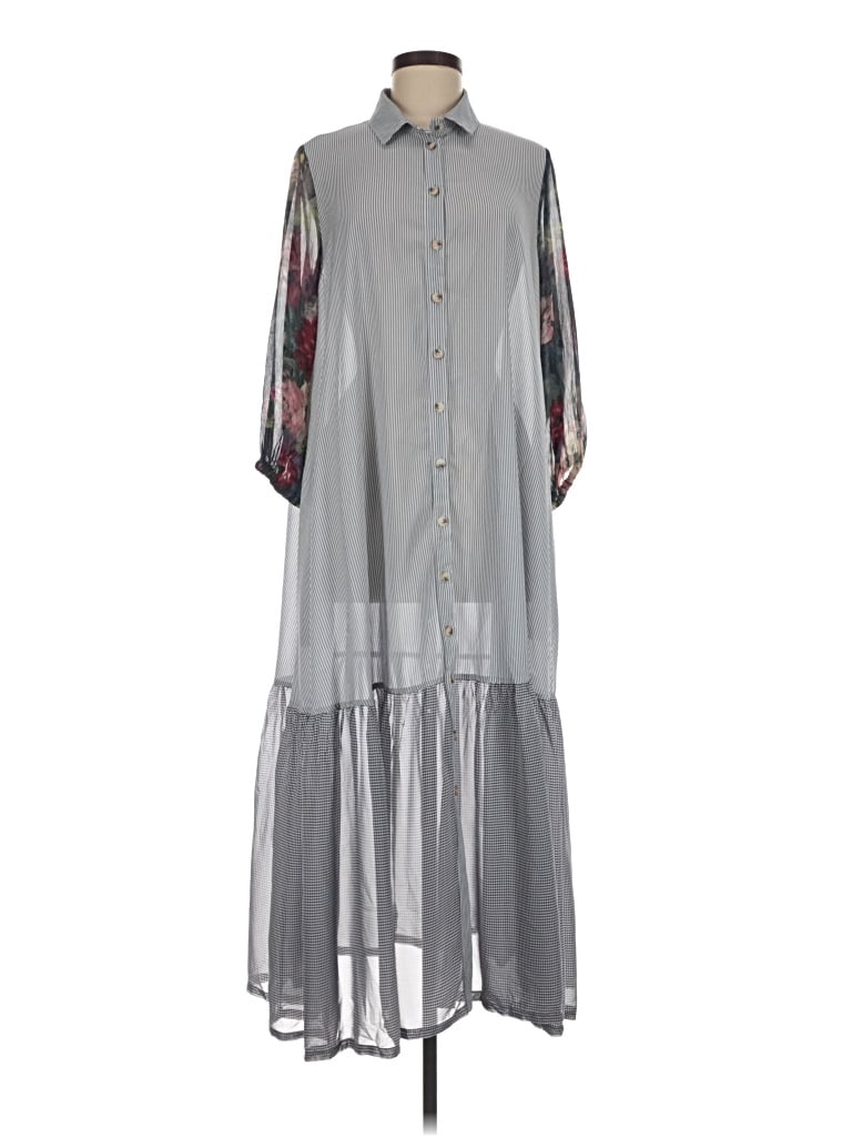 Pre-owned Alembika Casual Dress In Gray