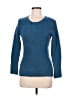 Moda International Tweed Blue Pullover Sweater Size L - photo 1