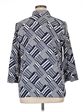 Lauren by Ralph Lauren 3/4 Sleeve Button-Down Shirt (view 2)