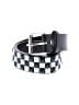 Unbranded Checkered-gingham White Black Belt Size XS - photo 1