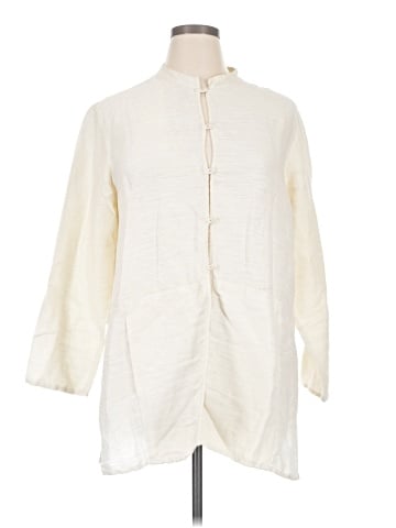 Eileen Fisher 3/4 Sleeve Button-Down Shirt (view 1)