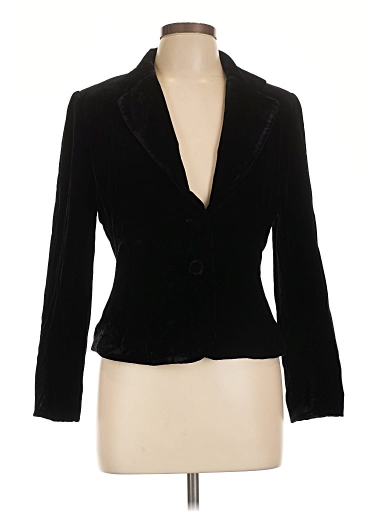 Pre-owned Rafaella Blazer Jacket In Black