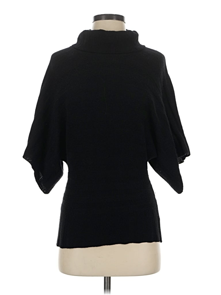 Pre-owned Classiques Entier 3/4 Sleeve Top Black Turtleneck Tops