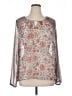 Lucky Brand 100% Polyester Silver 3/4 Sleeve Blouse Size XL - photo 1
