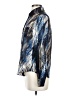 Bebe 100% Silk Print Blue Long Sleeve Silk Top Size S - photo 5