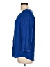 Max Studio 100% Silk Blue 3/4 Sleeve Top Size L - photo 5