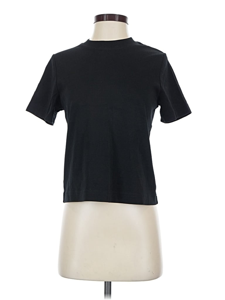 Pre-owned Cos Short Sleeve Turtleneck In Black