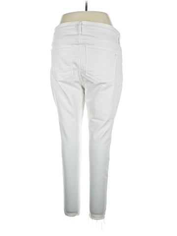 Madewell 9" Mid-Rise Skinny Jeans in Pure White (view 2)