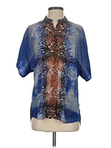 Alberto Makali Short Sleeve Silk Top (view 1)