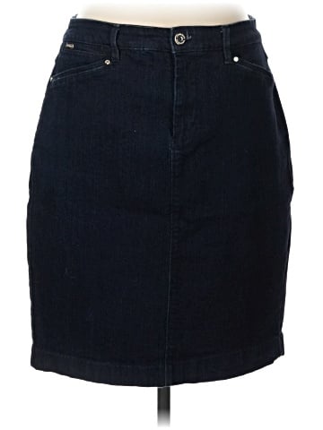 White House Black Market Denim Skirt (view 1)