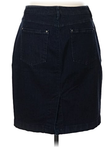 White House Black Market Denim Skirt (view 2)