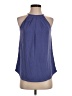 Green Envelope Solid Blue Sleeveless Blouse Size XS - photo 1