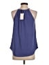 Green Envelope Solid Blue Sleeveless Blouse Size XS - photo 2