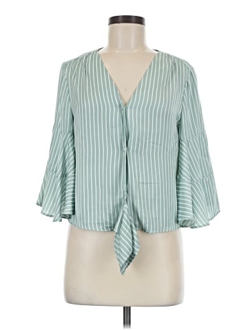 LC Lauren Conrad 3/4 Sleeve Blouse (view 1)