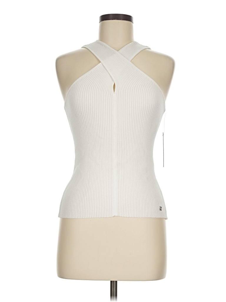 Pre-owned Bcbg Sweater Vest In Ivory