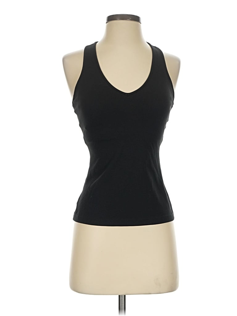 Pre-owned Carbon38 Tank Top Black Halter Neckline Tops