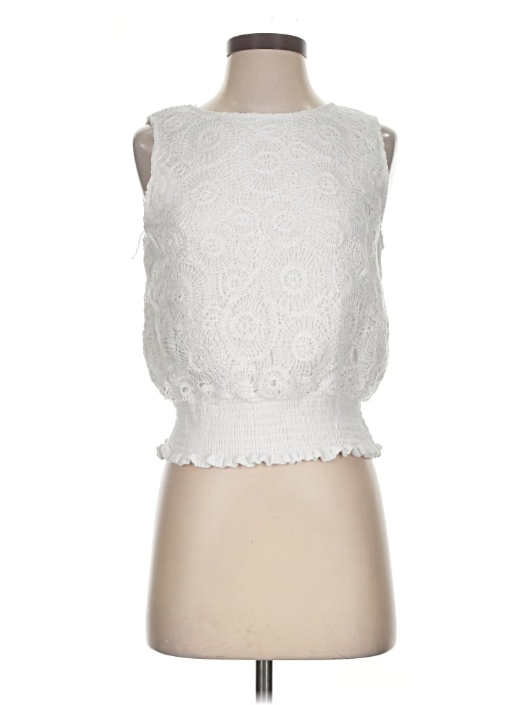 Pre-owned S'edge Cardigan Sweater In White