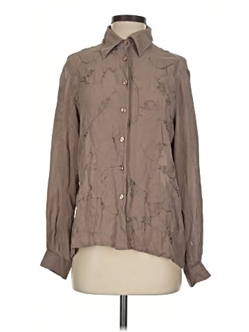 Grace Long Sleeve Silk Top (view 1)