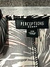 Perceptions Print Black Casual Dress Size 14 - photo 7