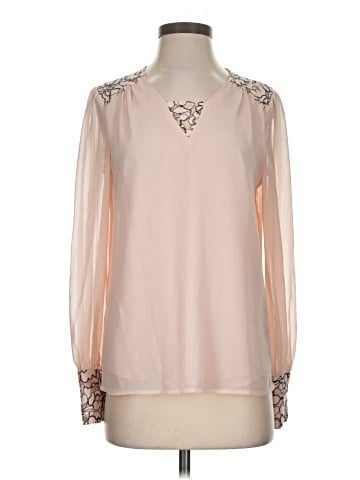 Karl Lagerfeld Paris Long Sleeve Blouse (view 1)