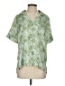 Assorted Brands Floral Green Short Sleeve Blouse Size S - photo 1