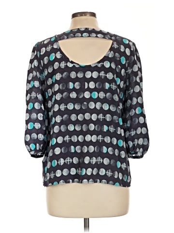 HD in Paris 3/4 Sleeve Silk Top (view 2)