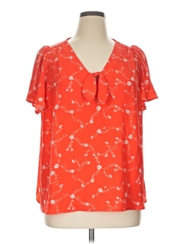 LC Lauren Conrad Short Sleeve Blouse (view 1)